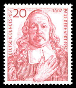 Paul Gerhardt auf einer Briefmarke
